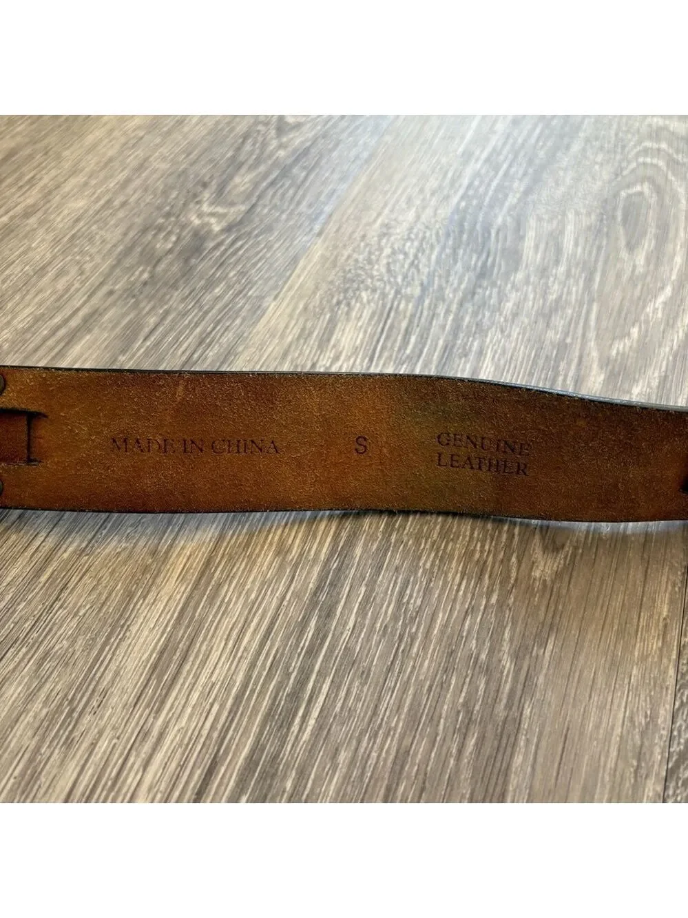 Vintage Y2K American Eagle Outfitters Brown Leather Belt Size S